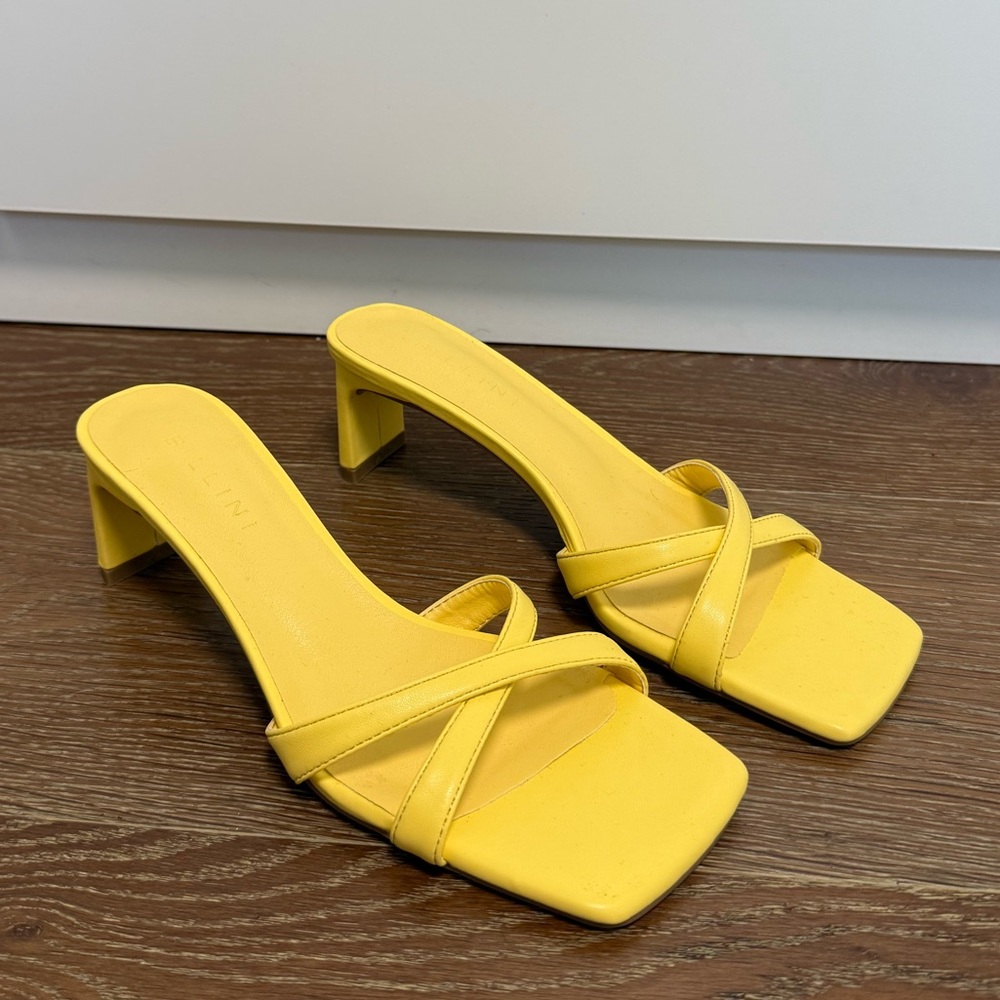 Billini Yellow Kitten Heels